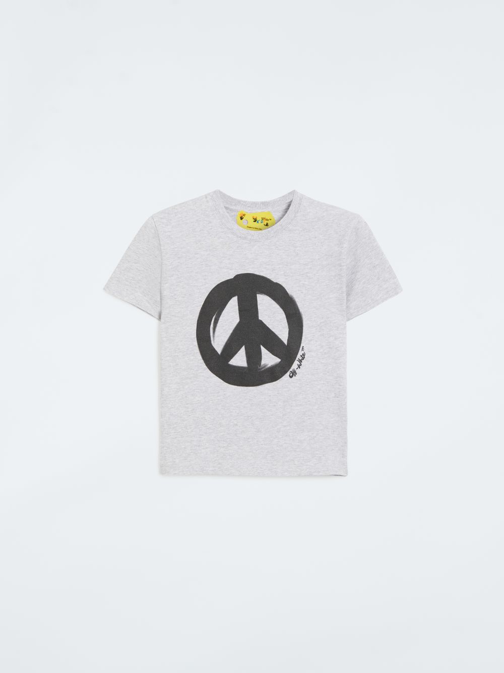 T-shirt girocollo con simbolo della pace