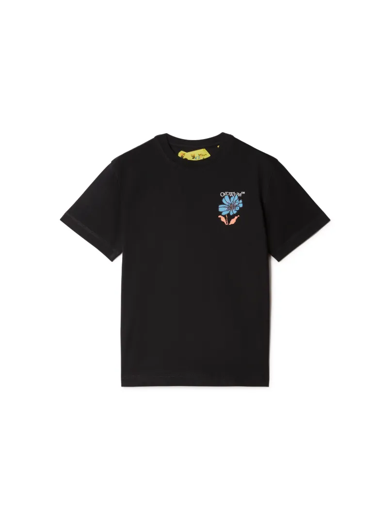 T-shirt slim con motivo Arrow e stampa floreale