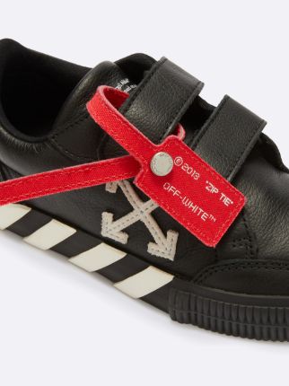 Off-White Off White Kids Vulcanized Low-top Velcro-strap Sneakers