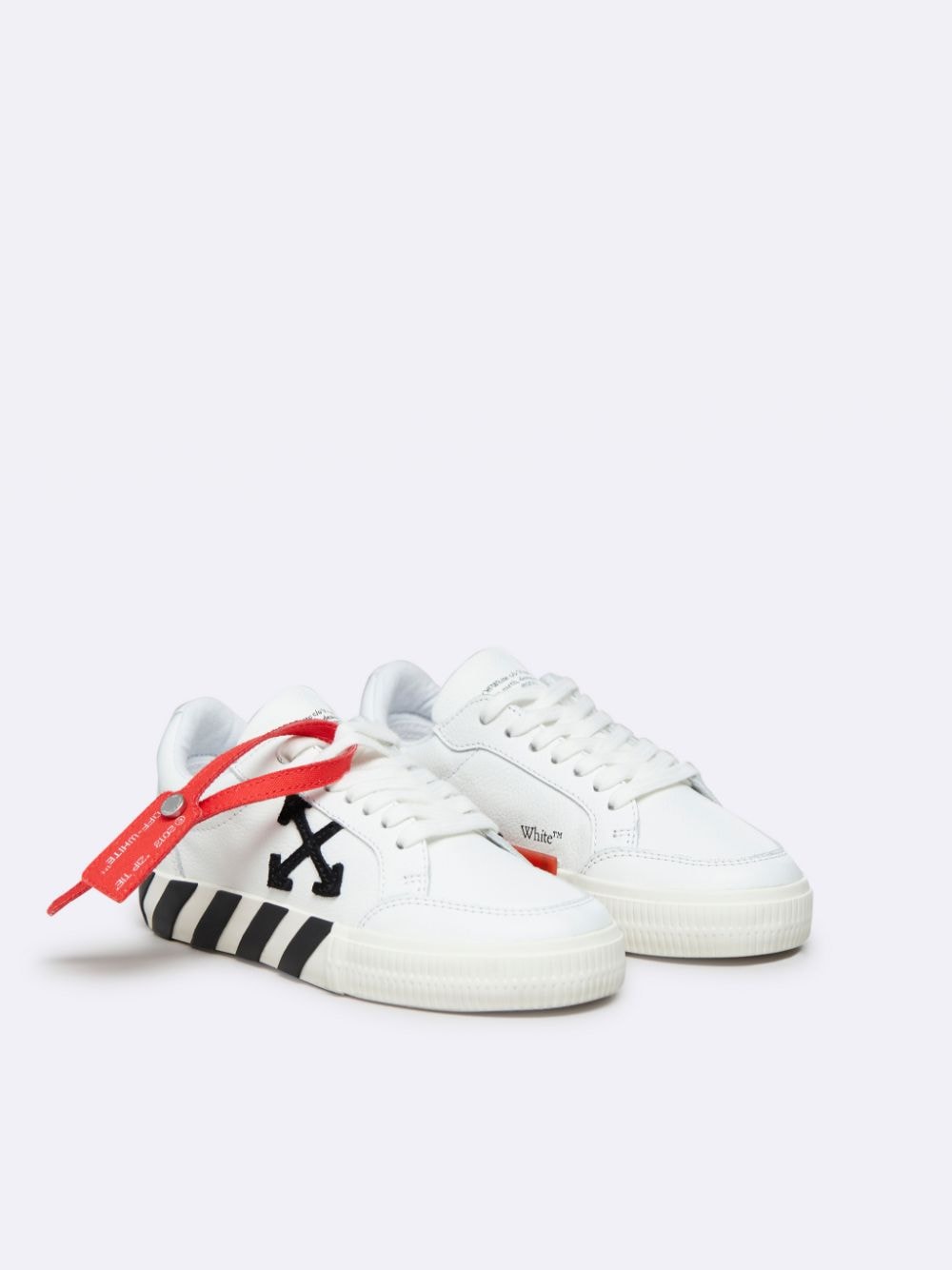 White Vulcanized Sneakers