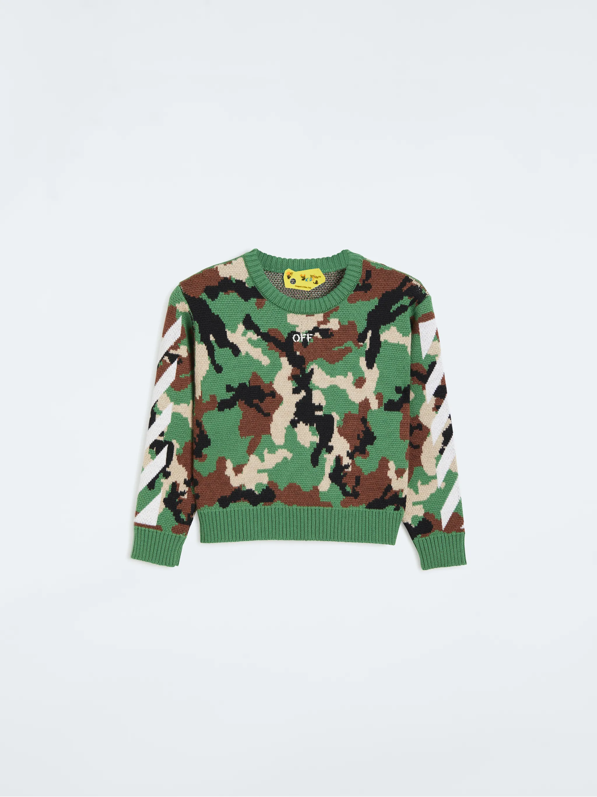 迷彩图案毛衣 Off White 官方网站 迷彩图案毛衣 Off White 官方网站