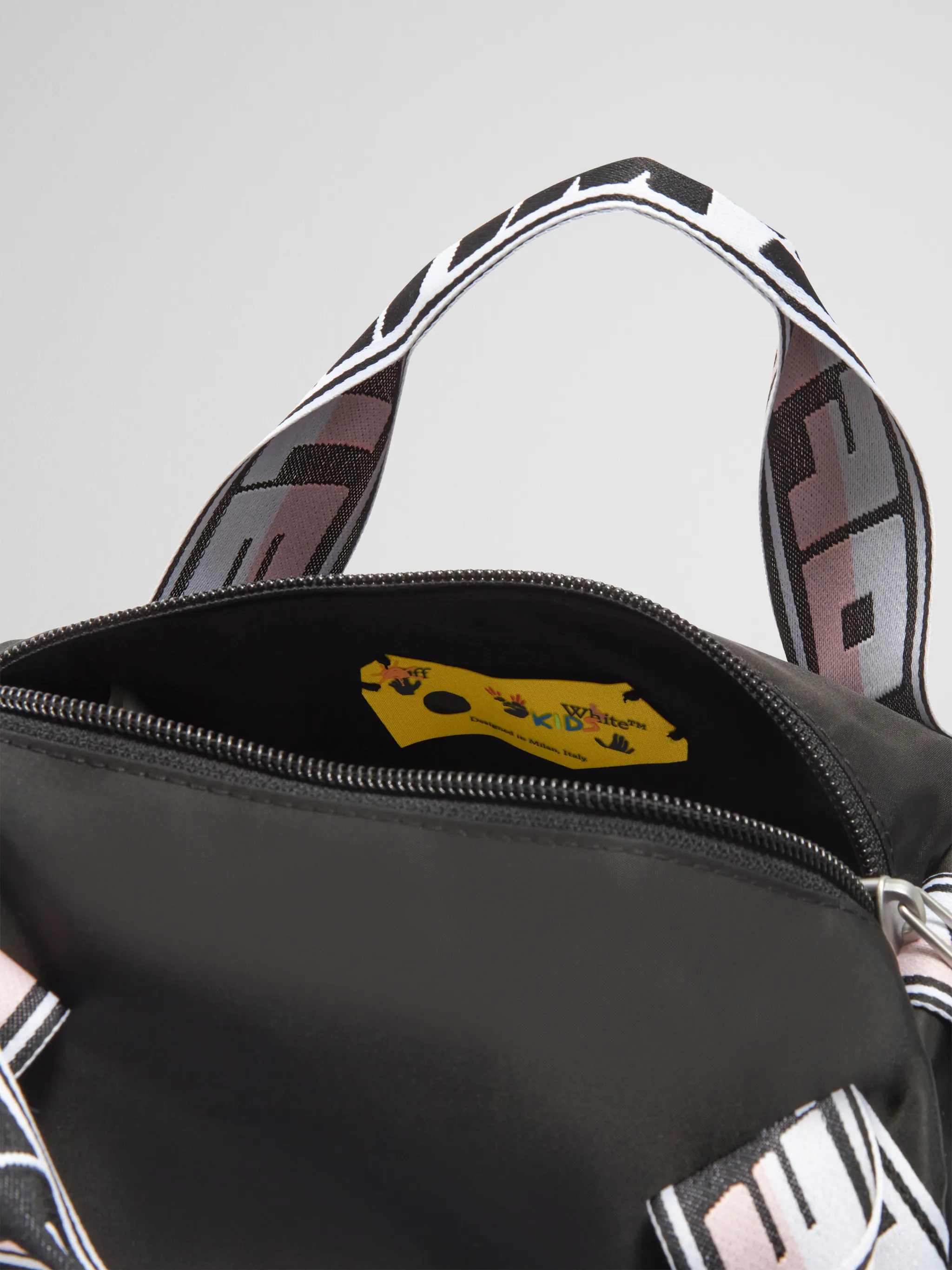 off white mini duffle bag