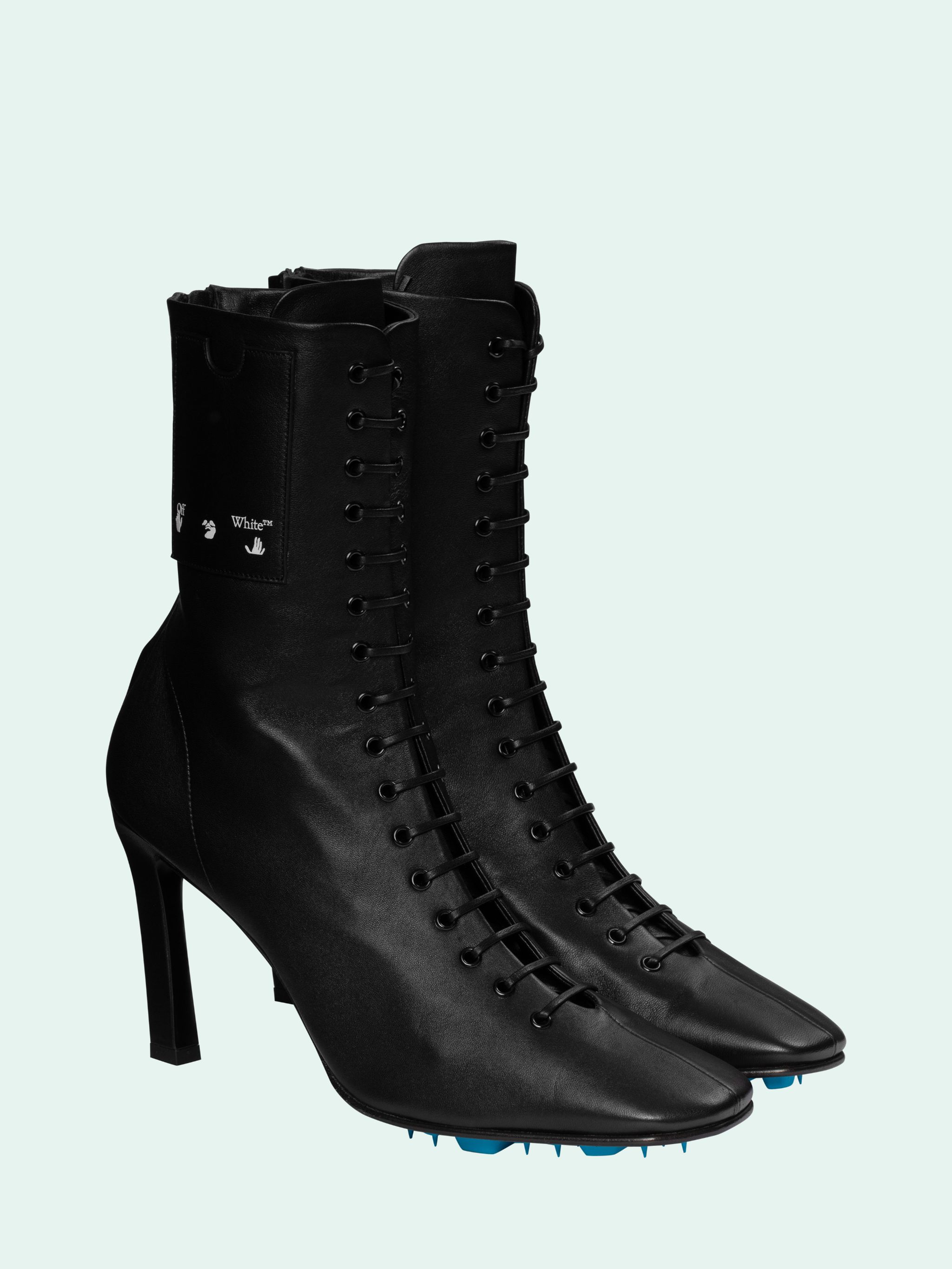 off white ankle boots