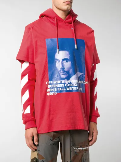 business casual off white hoodie