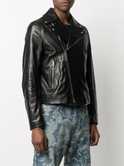off white leather jacket men