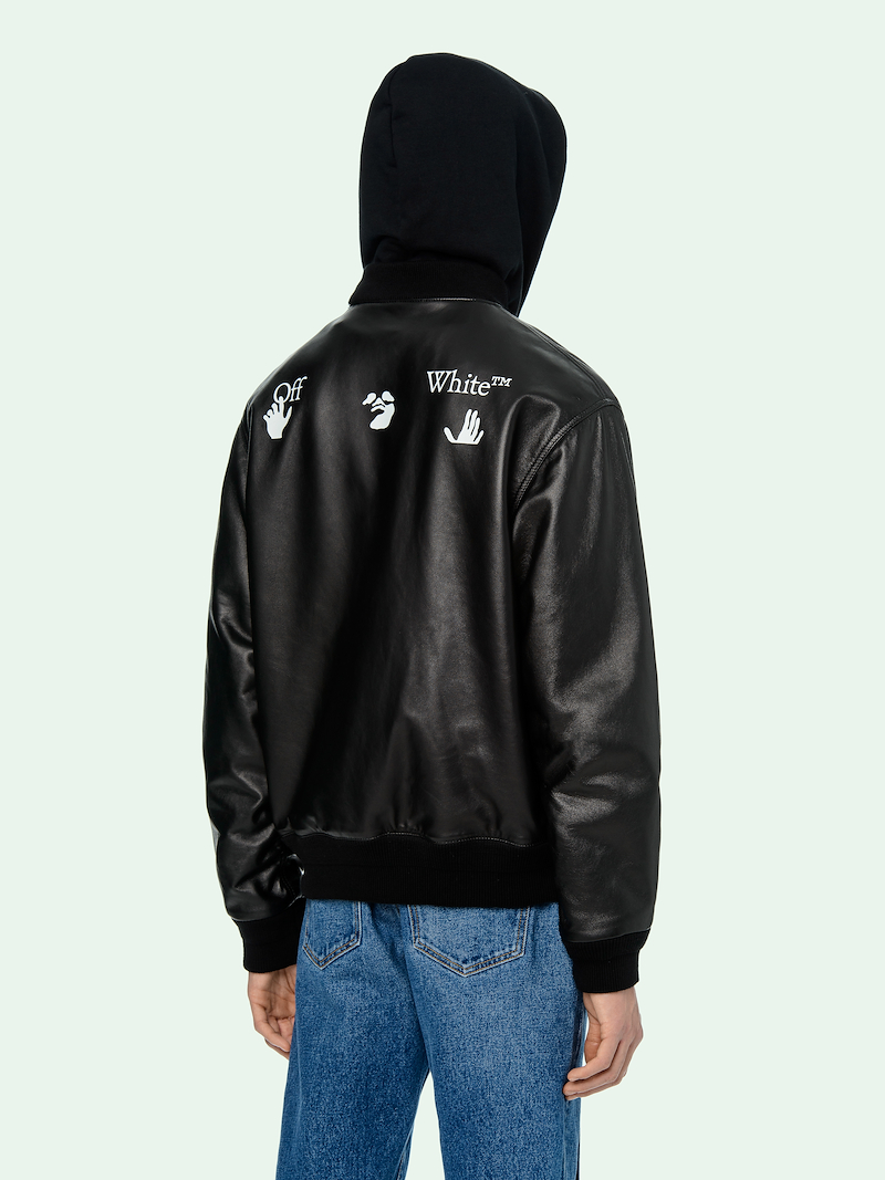 LEATHER BOMBER JACKET OffWhite™ Official Site