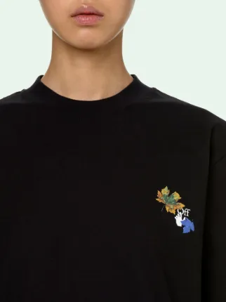 off white leaf tee