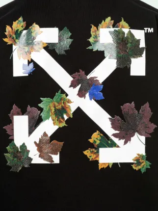 off white leaf tee