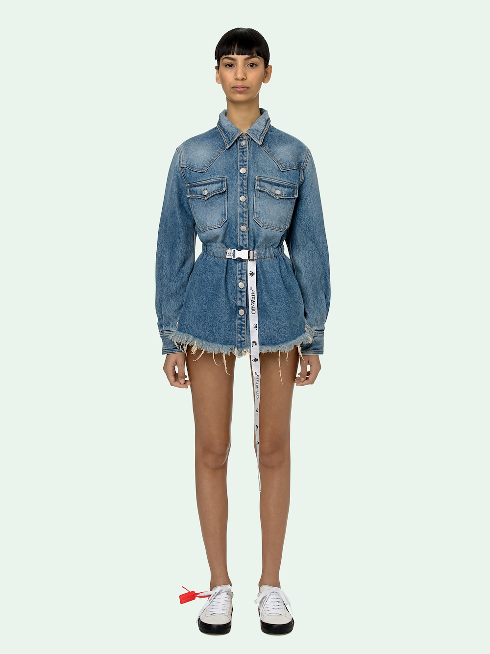 LIGHT BLUE DENIM DRESS secondary image