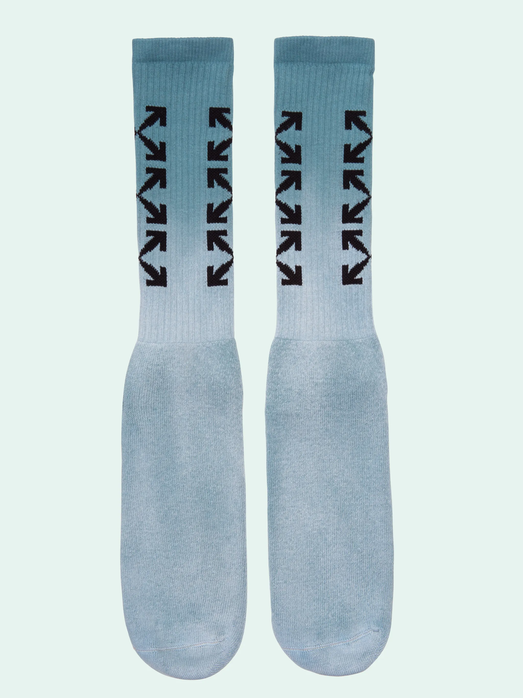 blue off white socks