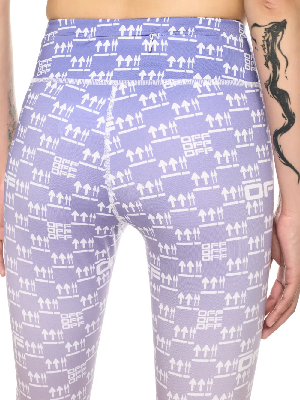 LILA/GRÜNE DOPPEL-PFEIL LEGGINGS