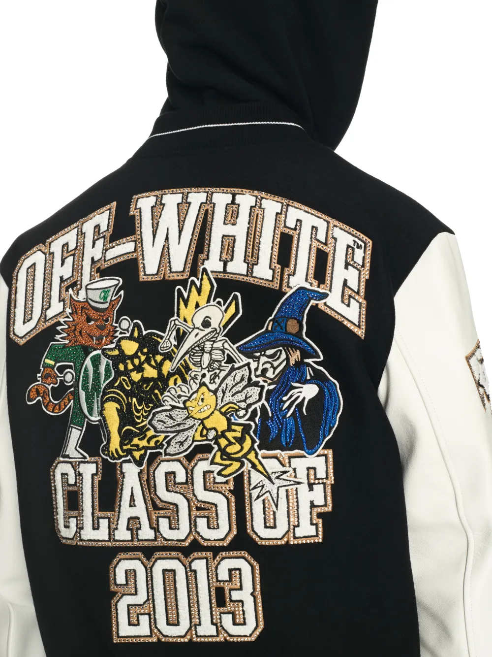 Off white college jacket sale