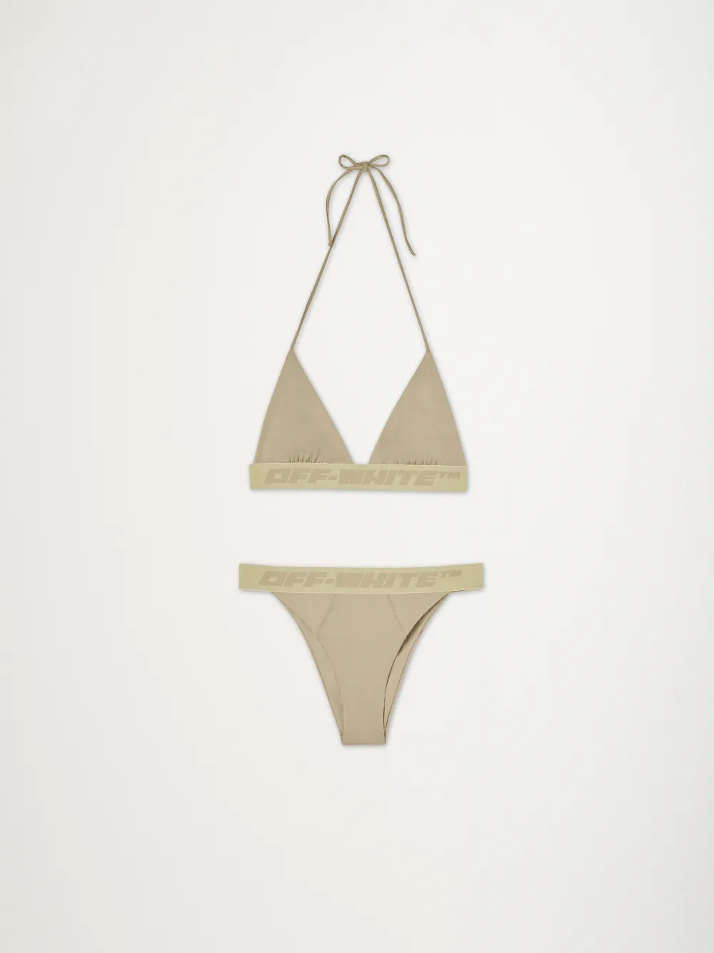 LOGO BAND BIKINI in green | Off-White Official GB