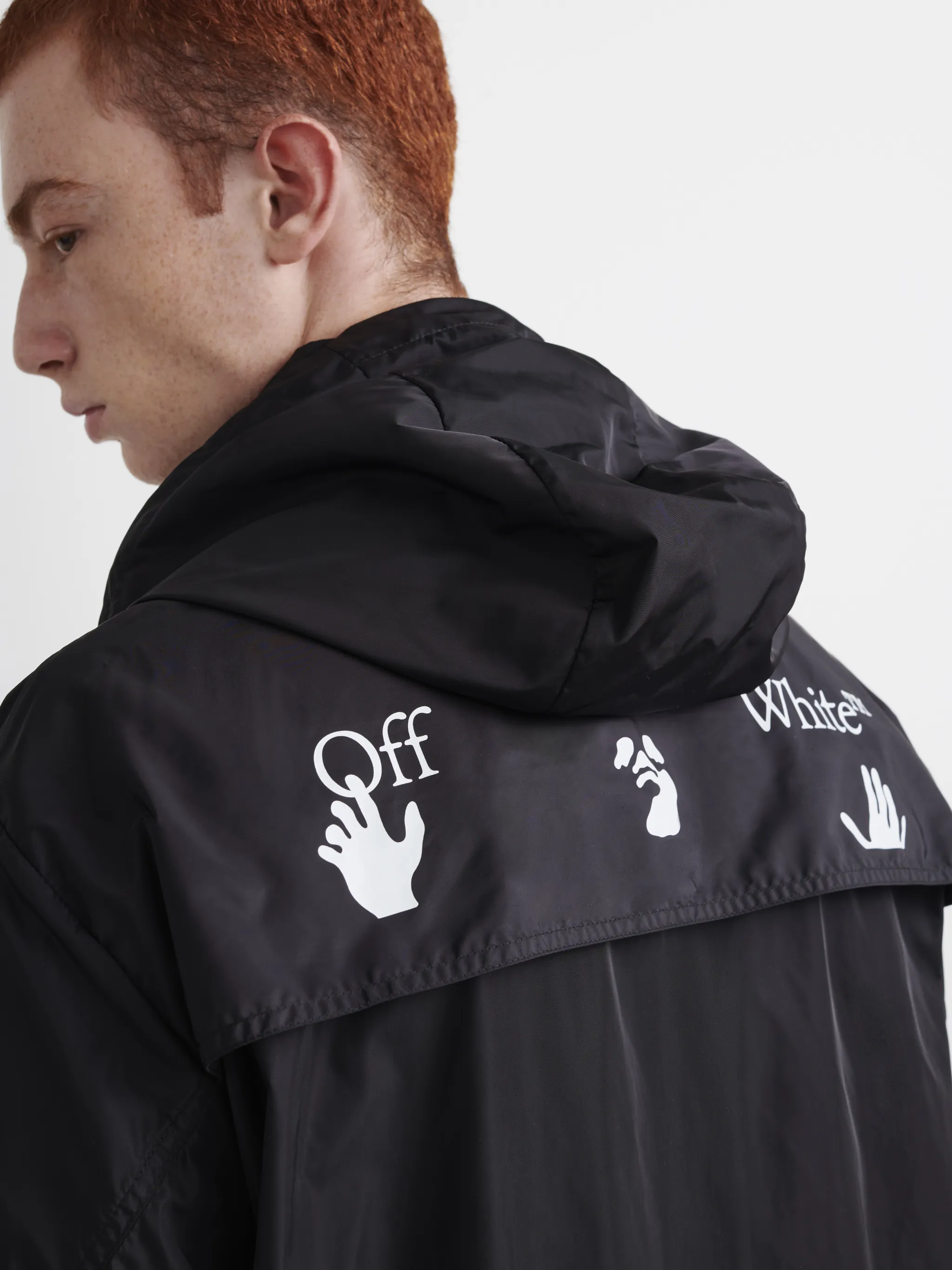 off white waterproof jacket
