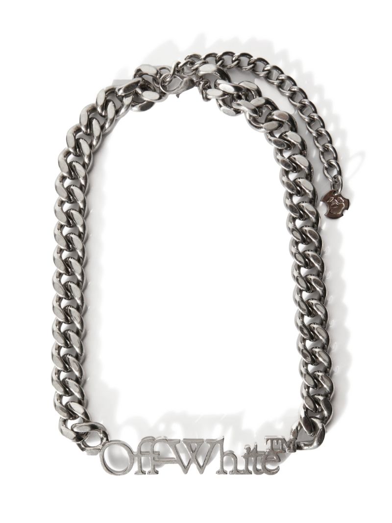 OFF-WHITE Silver-Tone Chain Bracelet for Men