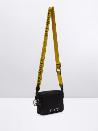 Off-White Crossbody Bag Black w/ Yellow Industrial Belt deals Purse