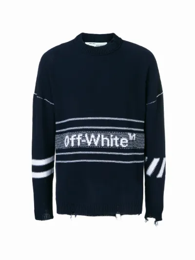 off white logo sweater