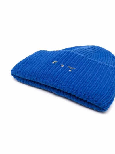off white beanie blue