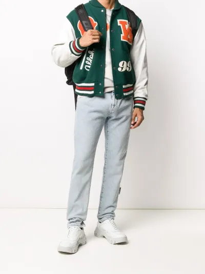 off white varsity jacket
