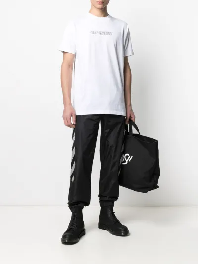 logo-print cotton T-shirt | Off-White 