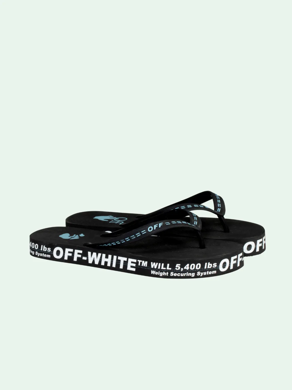 womens off white flip flops