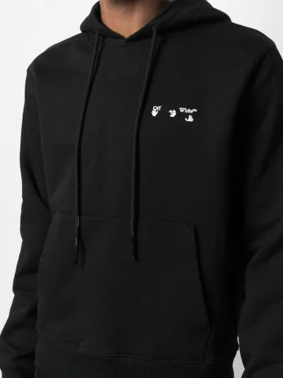 off white logo hoodie