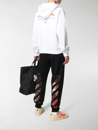 off white logo print track pants