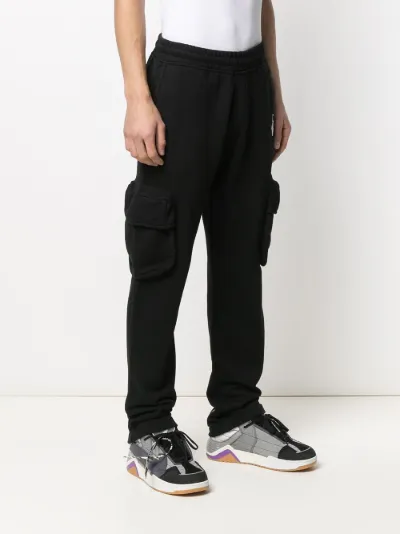 off white logo print track pants