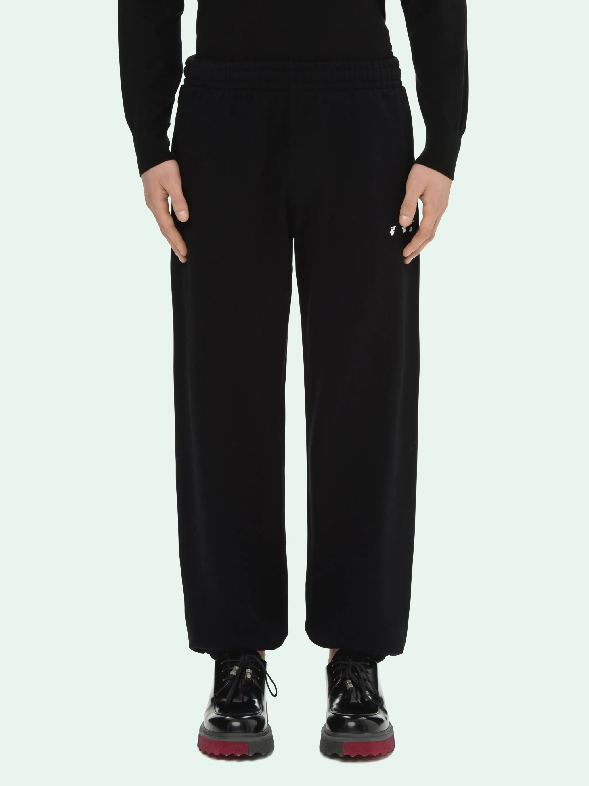 off white logo print track pants
