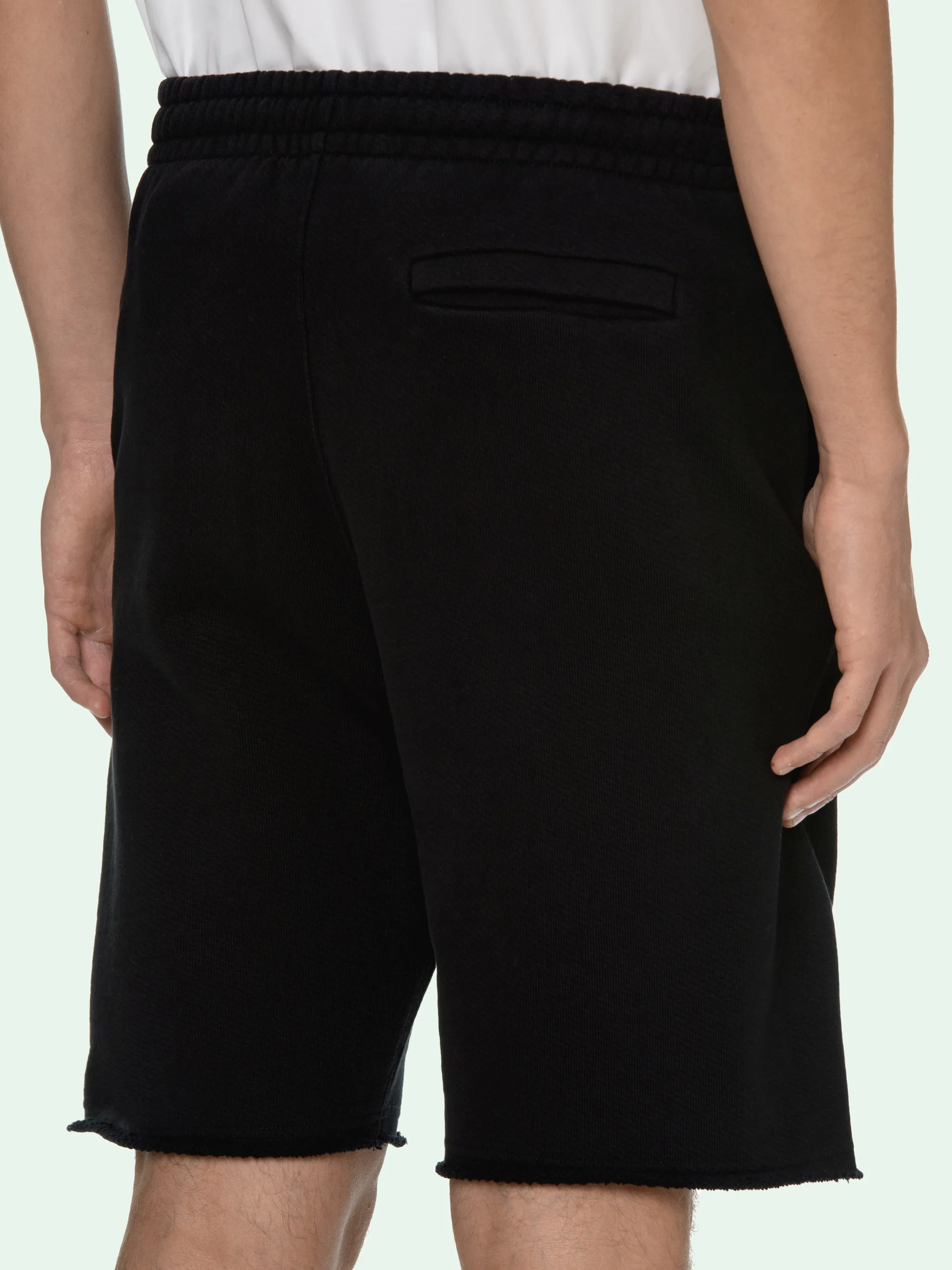 off white track shorts