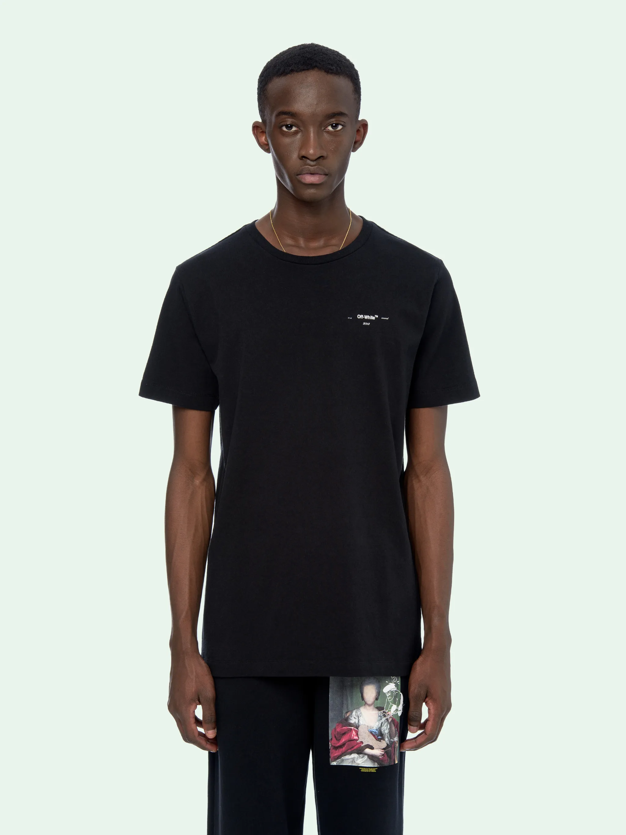 off white logo slim tee