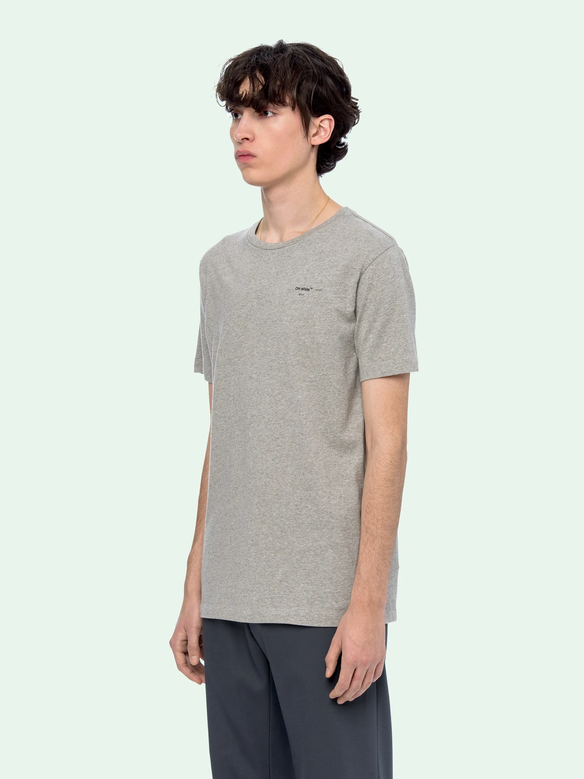 off white logo slim tee