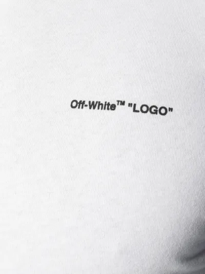 off white logo slim tee