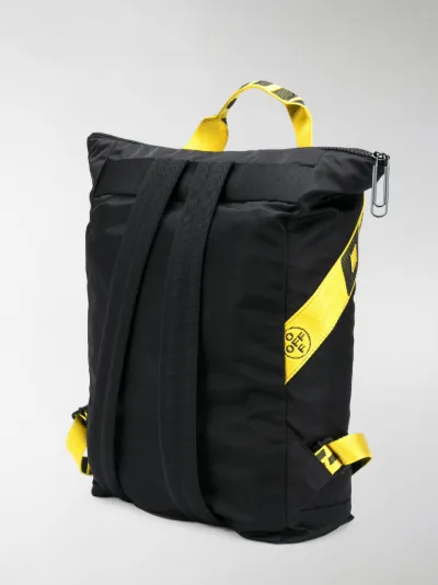 off white backpack yellow straps