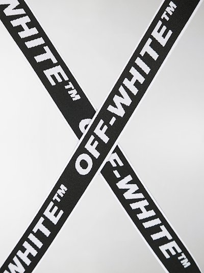 Off White Logo Strap Swimsuit Black Modes