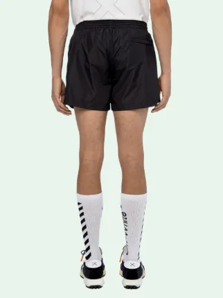 off white logo swim shorts