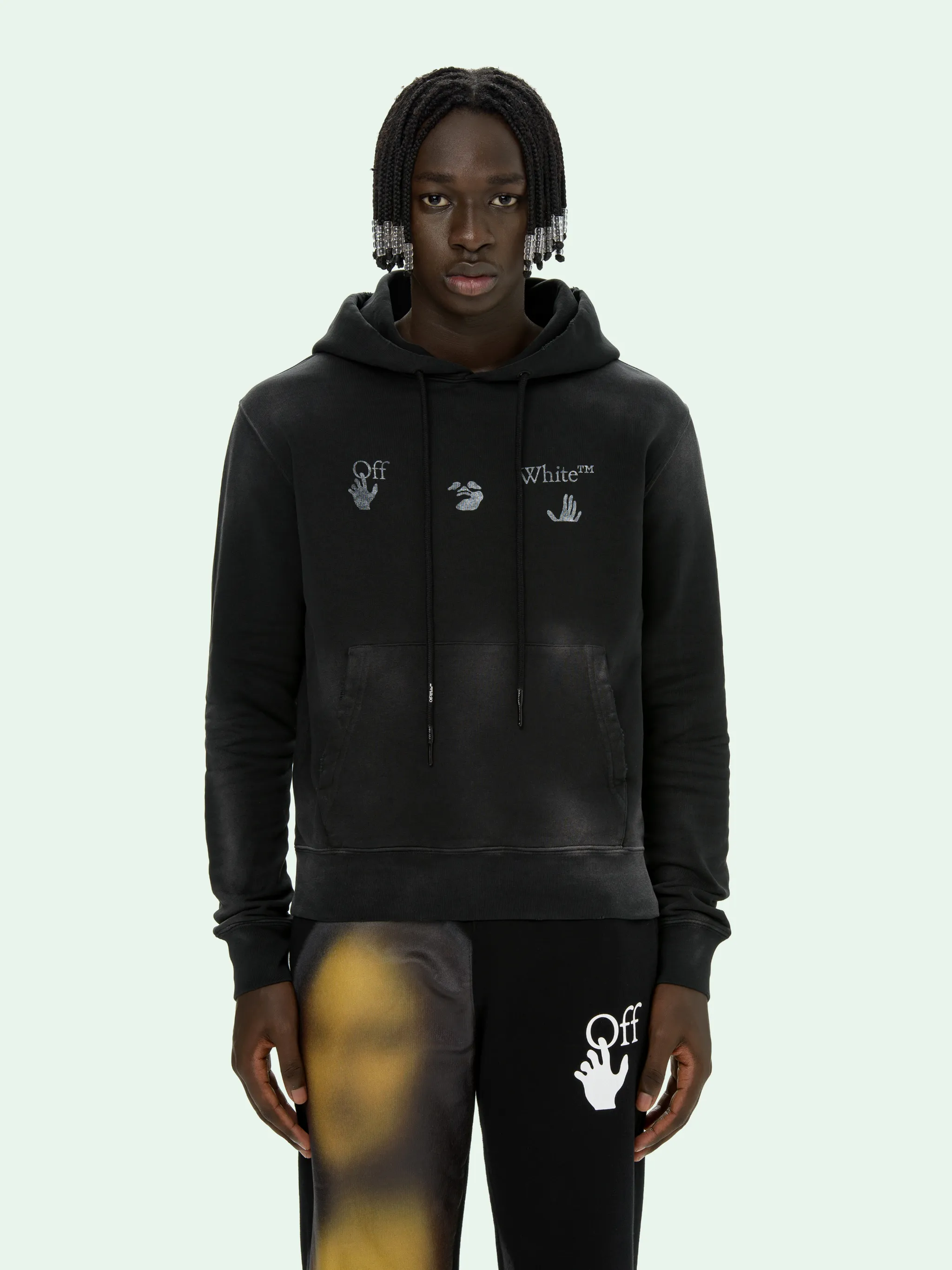 off white vintage hoodie