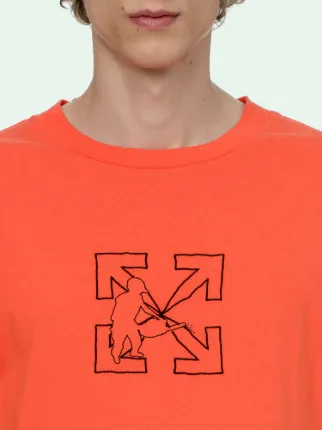 Off white on sale t shirt orange