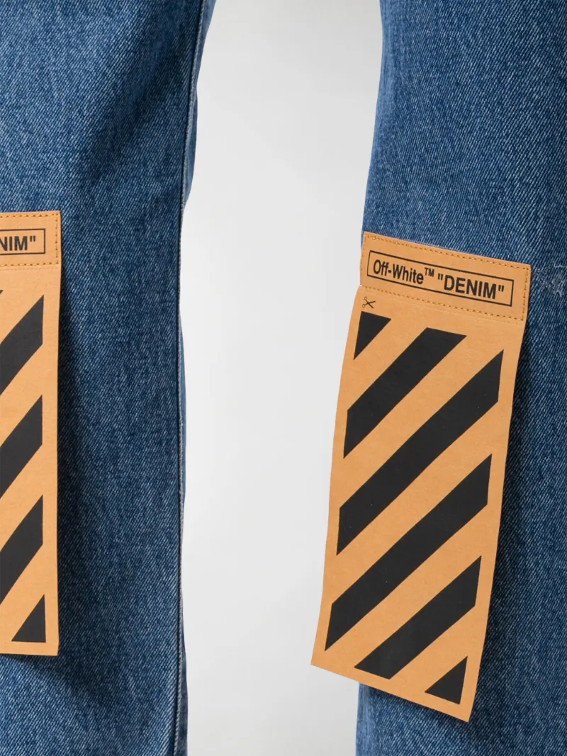 loose fit white jeans