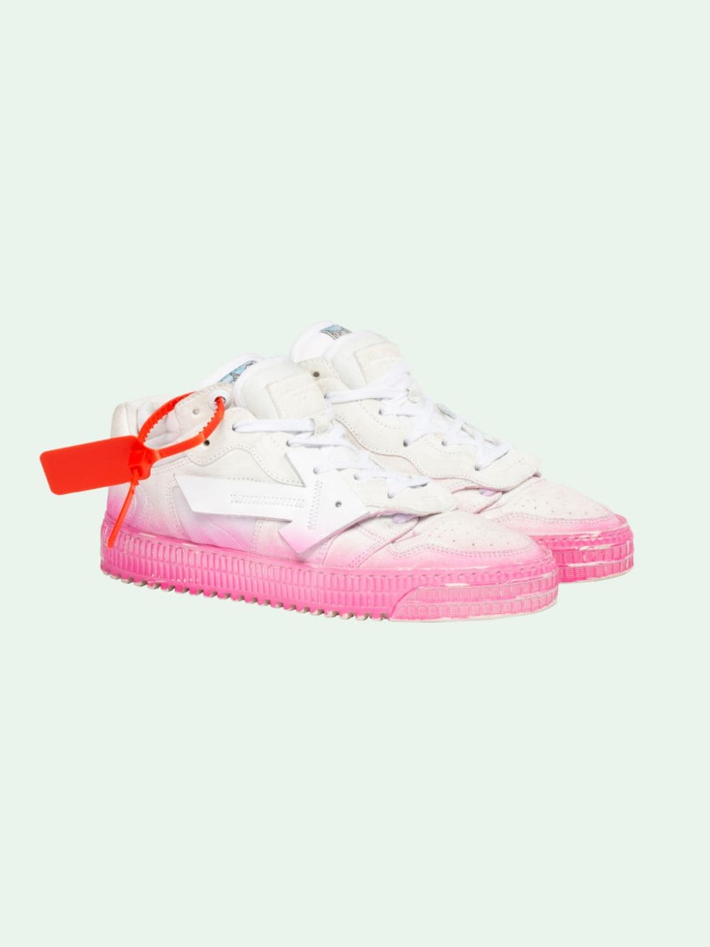 pink off white sneakers