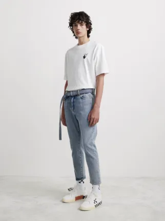 Off white 2025 low crotch jeans