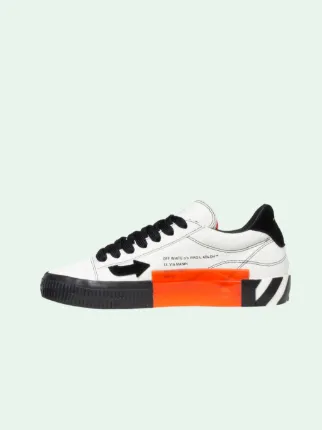 Off white vulcanized low cheap orange