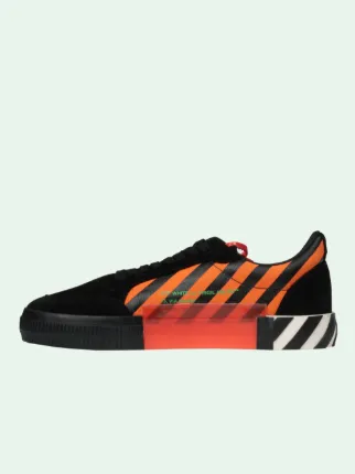 Off-White Vulcanized Low Top Trainers Black & Orange