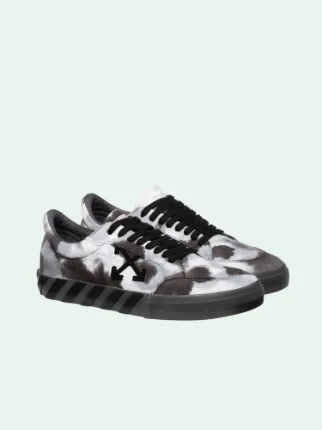 black and white tie dye shoes