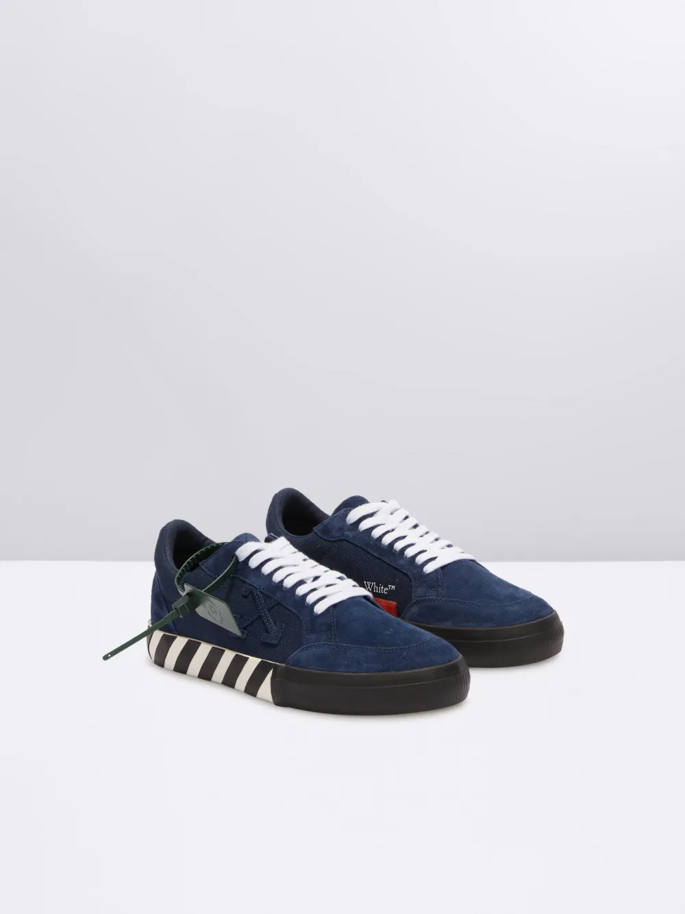 LOW VULCANIZED SUEDE/CANVAS in blue | Off-White™ Official US