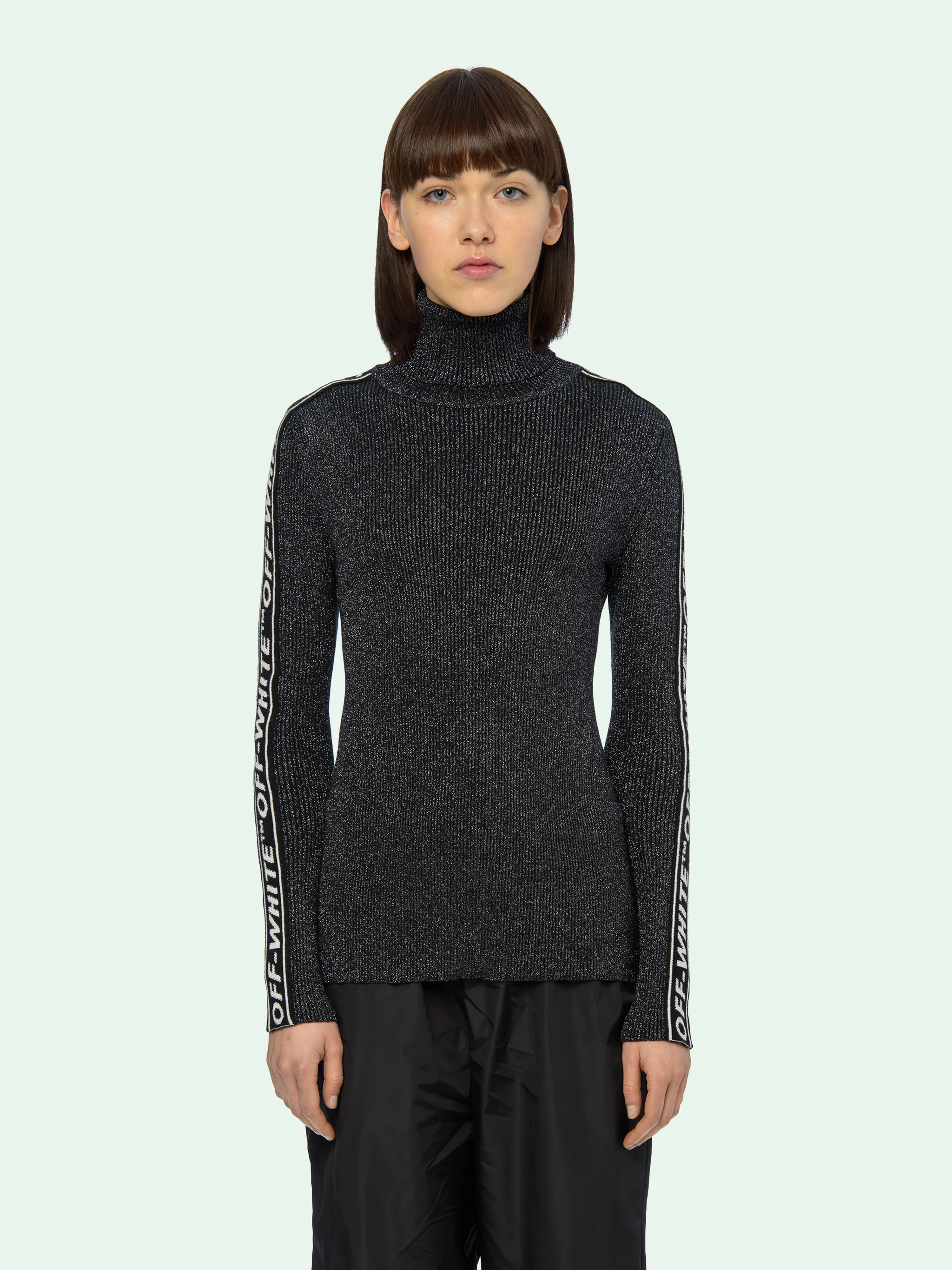 off white turtleneck dress
