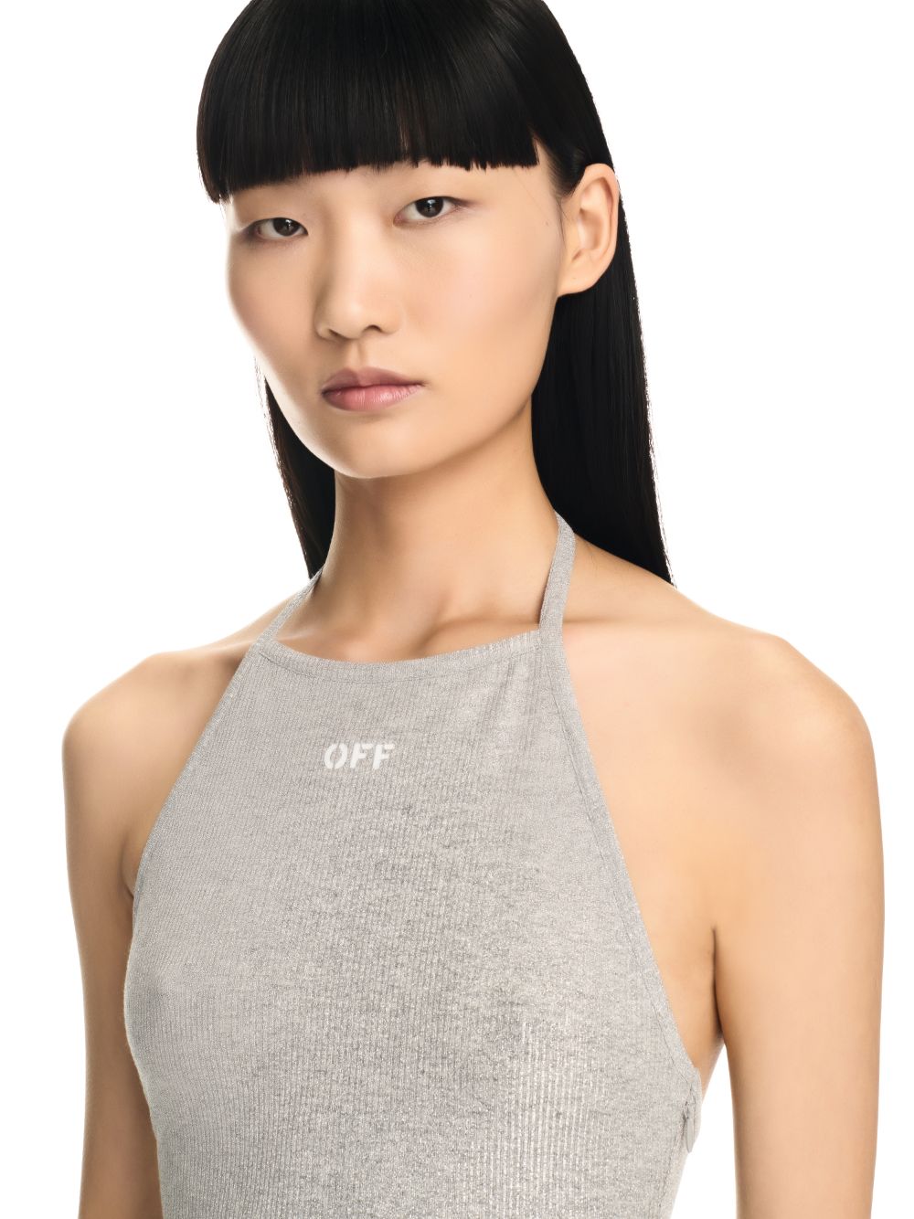 LUREX TOP in silver | Off-White™ Official US