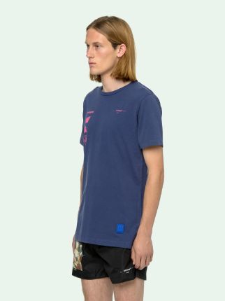 MARIANA DE SILVA S/S SLIM T-SHIRT in blue | Off-White™ Official MO