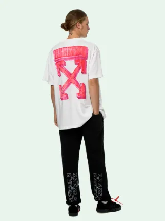 off white brand red shirt