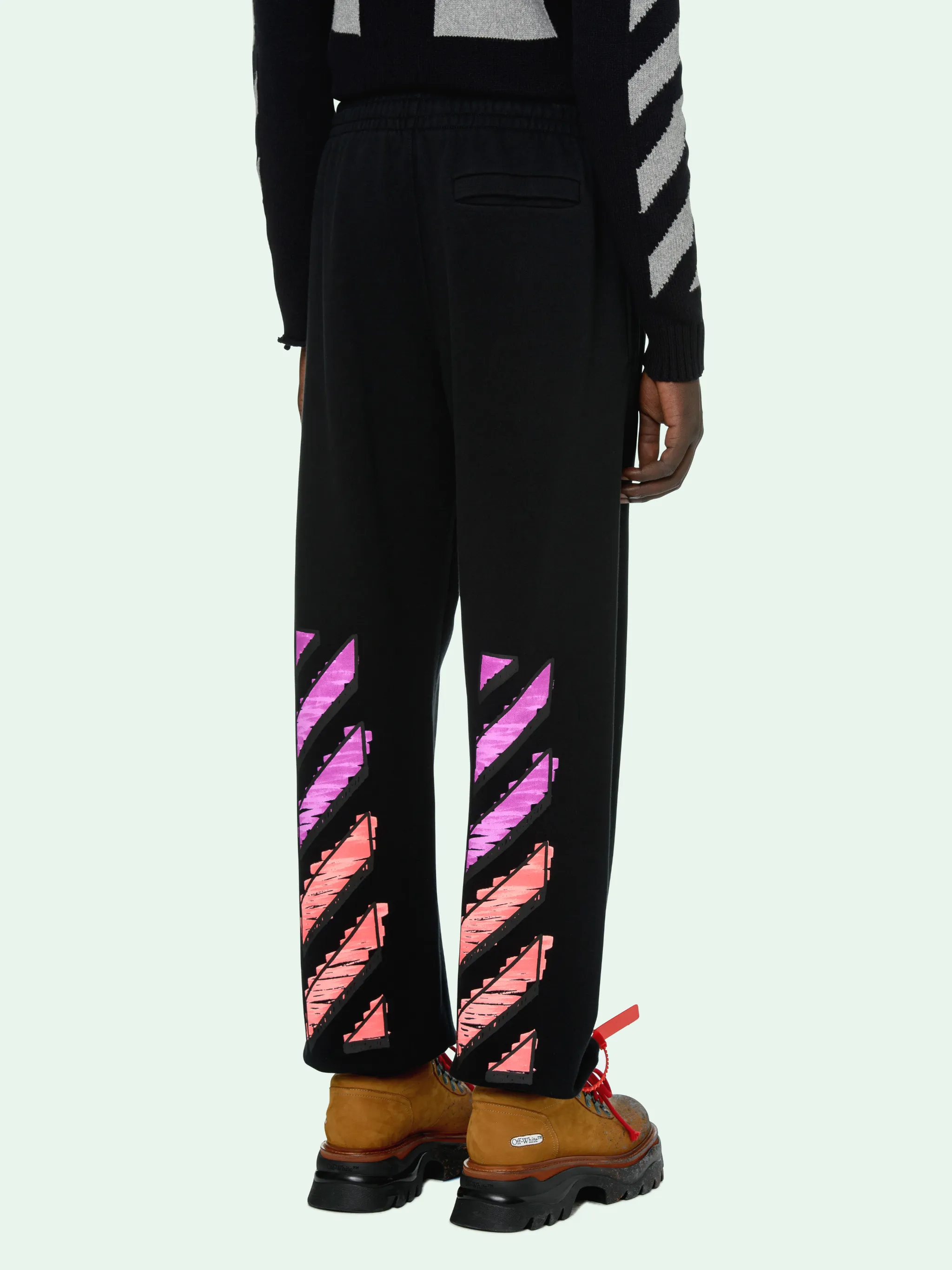 off white gradient pants